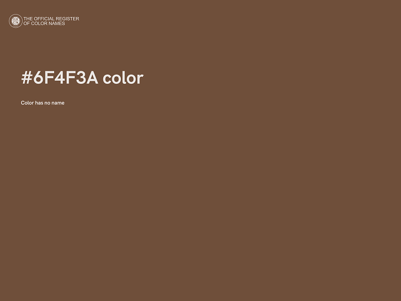 #6F4F3A color image