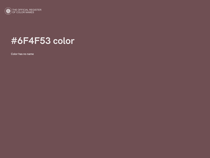 #6F4F53 color image