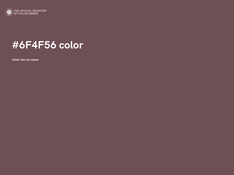 #6F4F56 color image