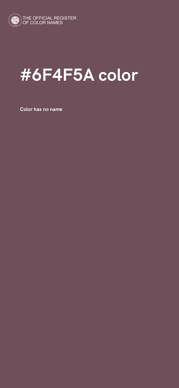 #6F4F5A color image