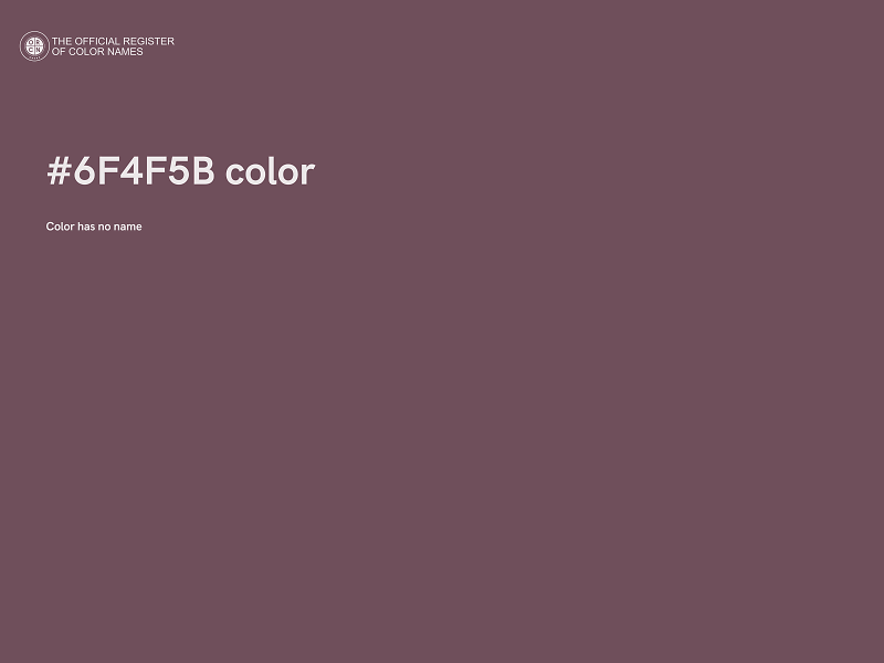 #6F4F5B color image