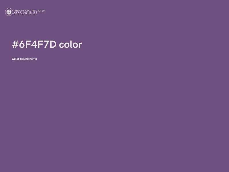 #6F4F7D color image