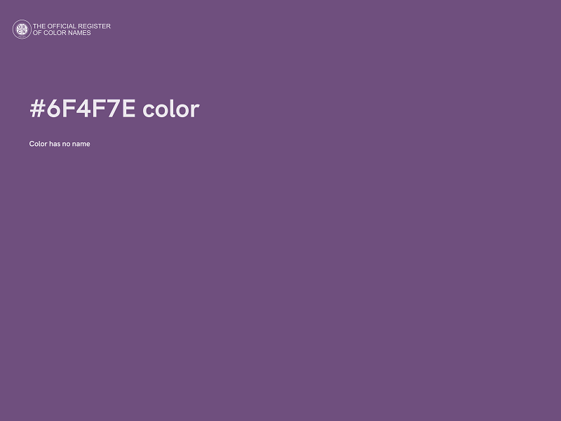 #6F4F7E color image