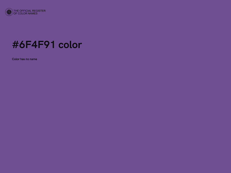 #6F4F91 color image