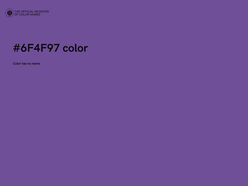 #6F4F97 color image