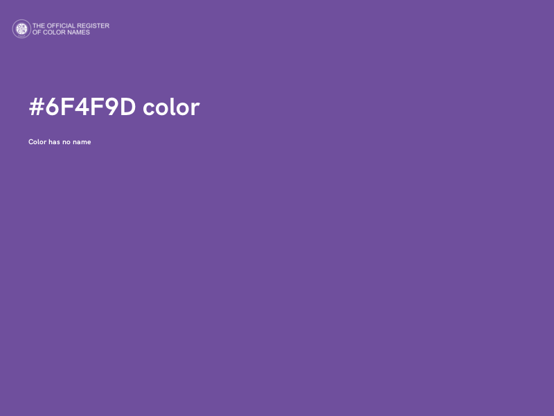 #6F4F9D color image