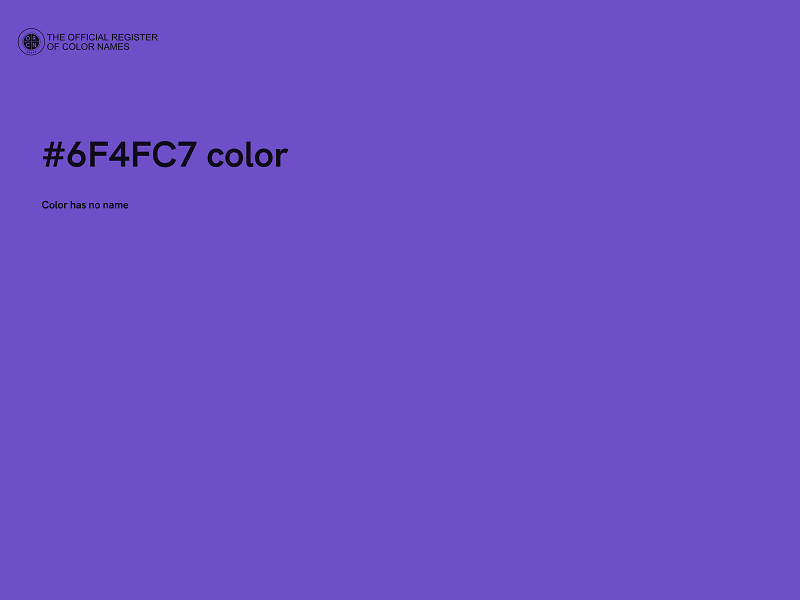 #6F4FC7 color image