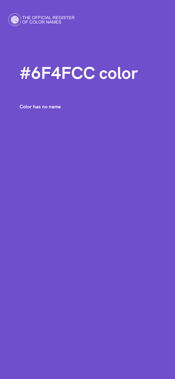 #6F4FCC color image