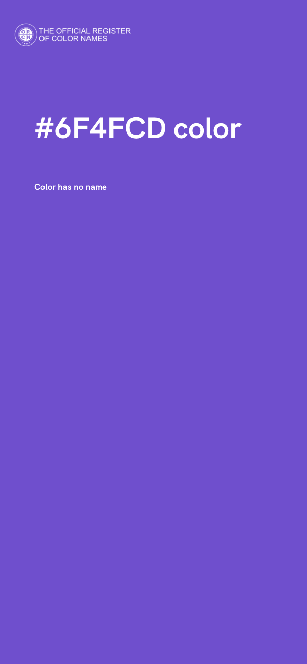 #6F4FCD color image