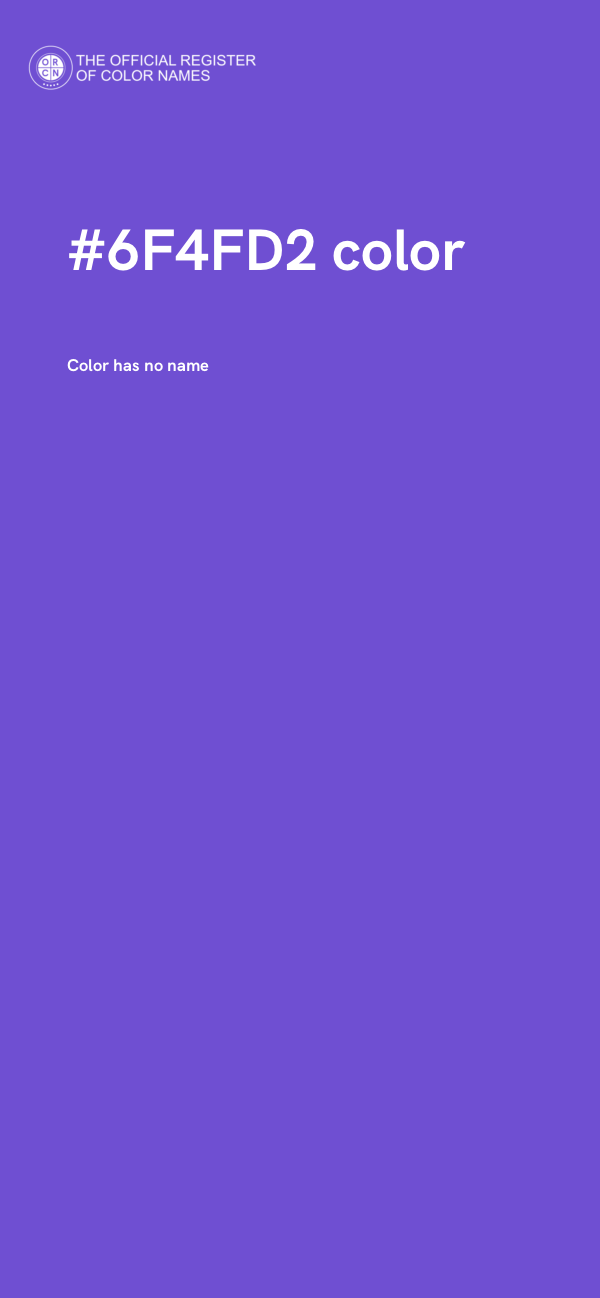 #6F4FD2 color image