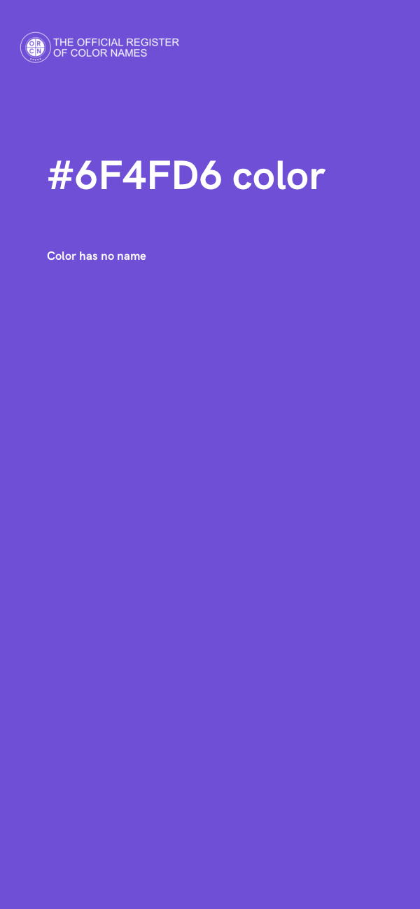 #6F4FD6 color image