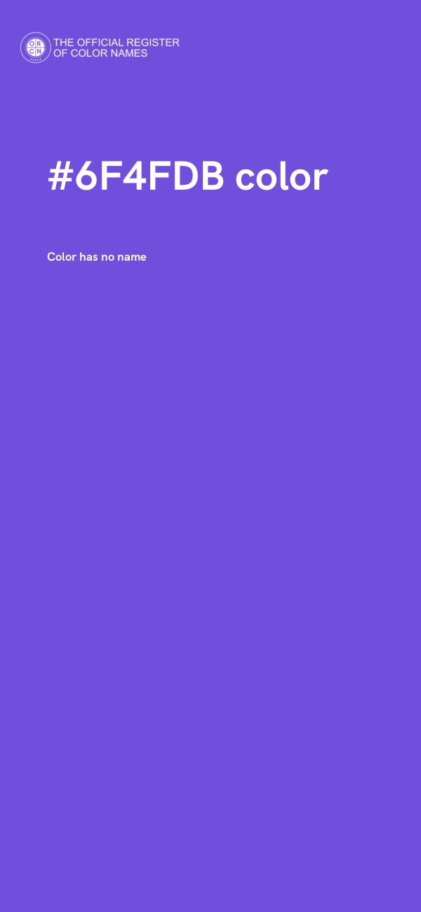 #6F4FDB color image
