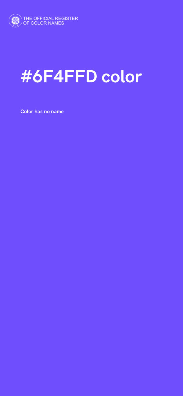 #6F4FFD color image