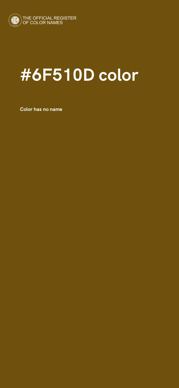 #6F510D color image