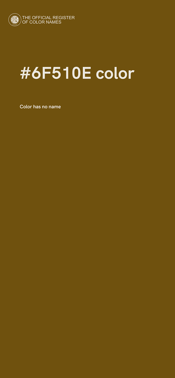 #6F510E color image