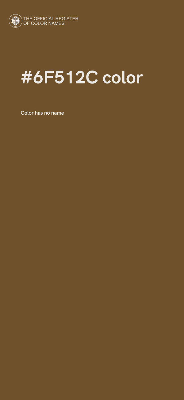 #6F512C color image
