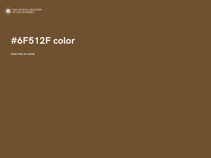 #6F512F color image