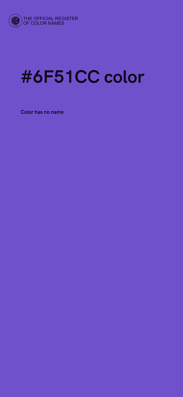 #6F51CC color image