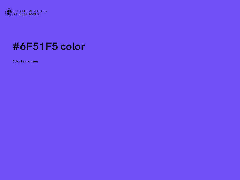 #6F51F5 color image