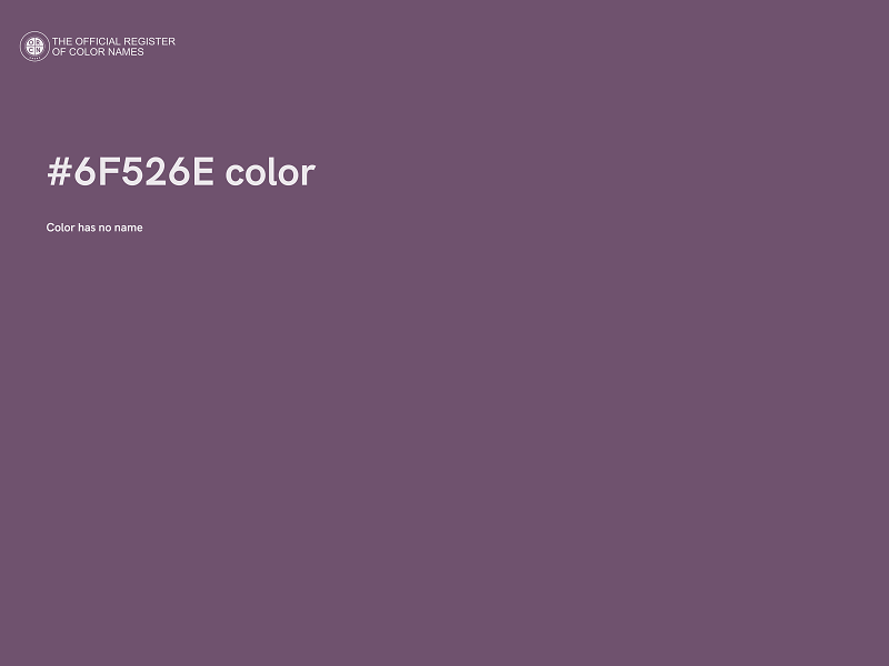 #6F526E color image