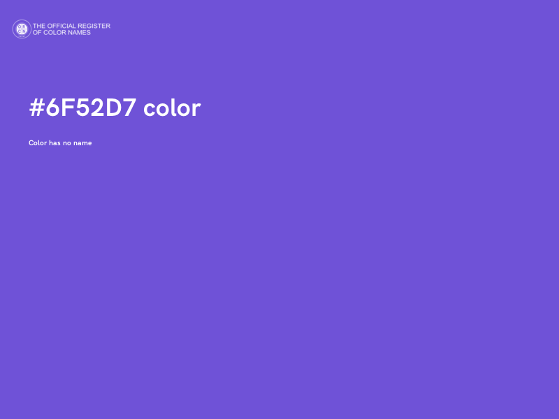 #6F52D7 color image