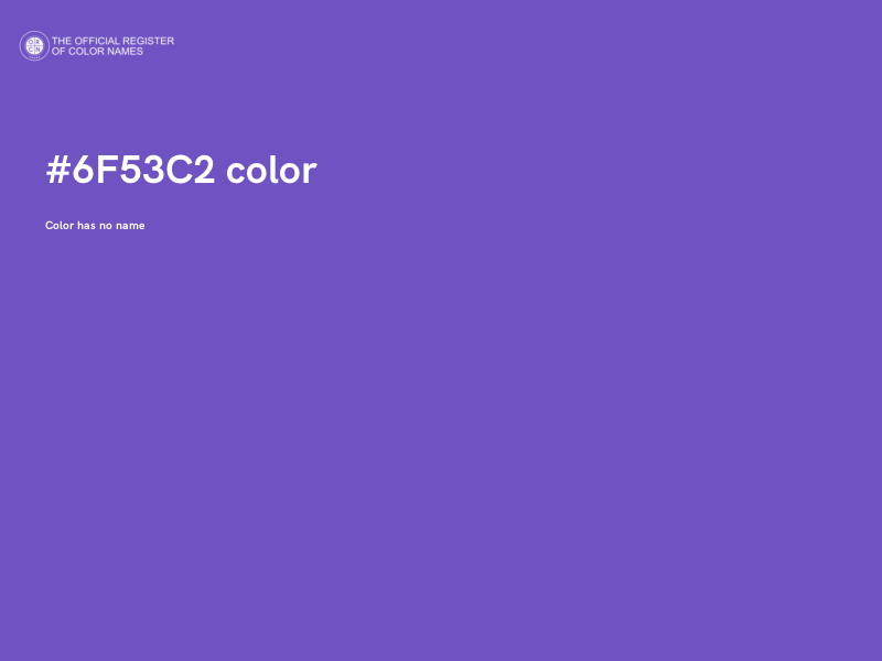 #6F53C2 color image
