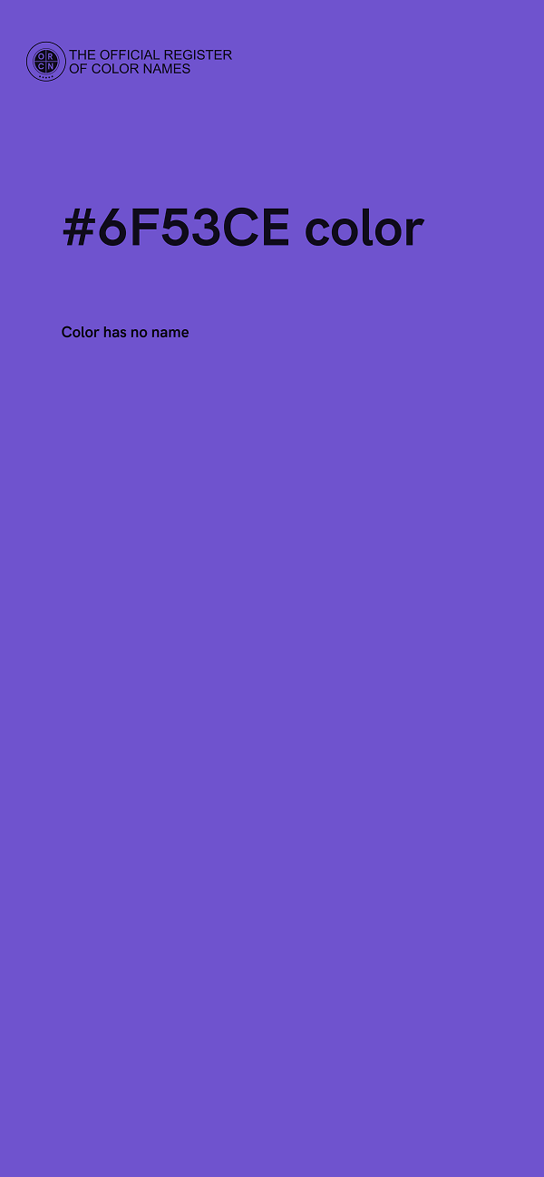 #6F53CE color image