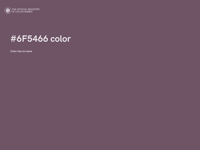 #6F5466 color image
