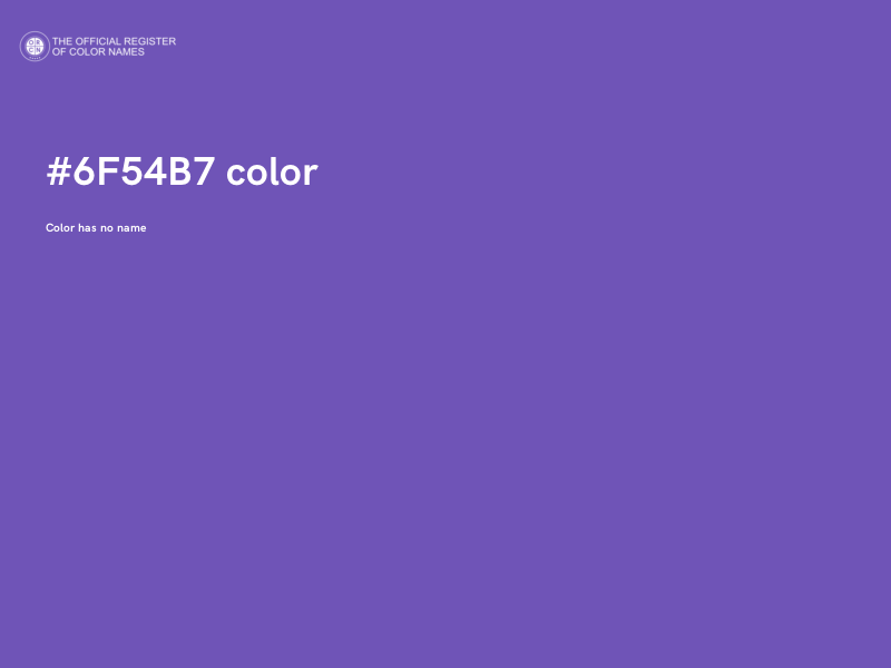 #6F54B7 color image