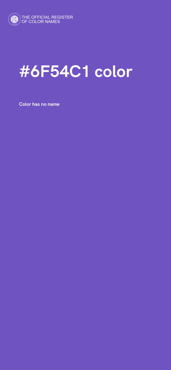 #6F54C1 color image