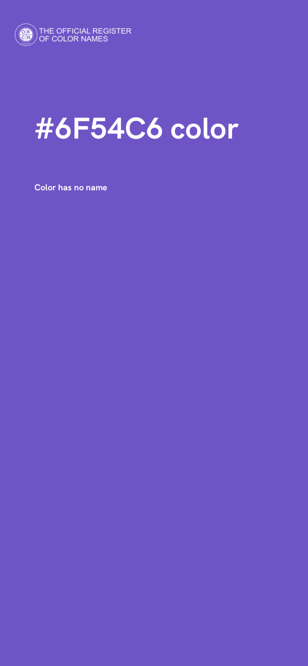 #6F54C6 color image