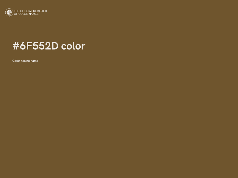 #6F552D color image