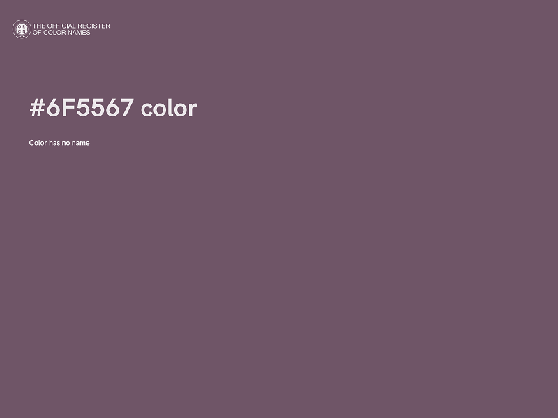 #6F5567 color image