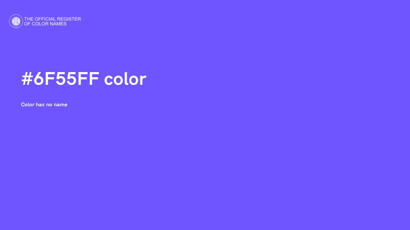 #6F55FF color image