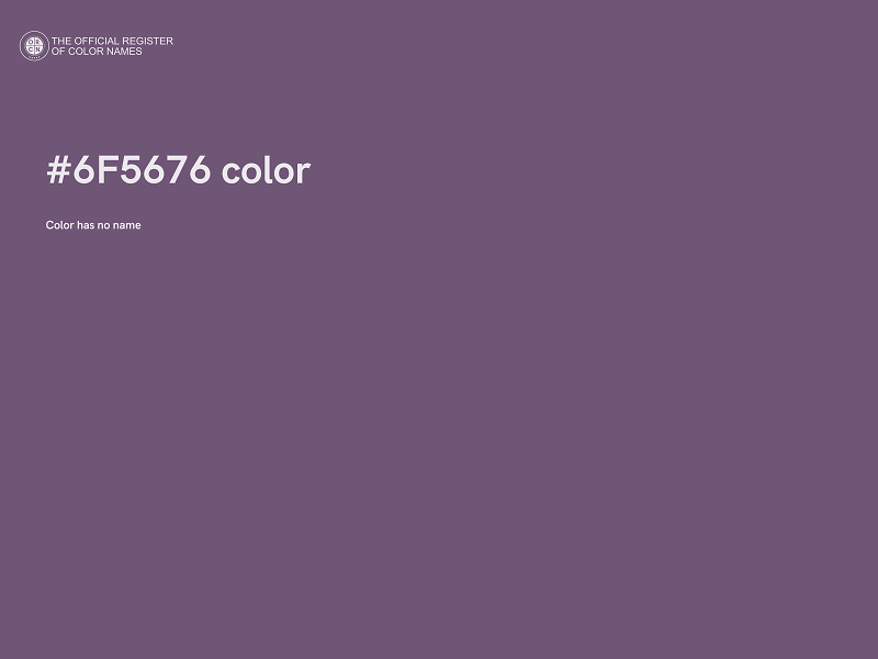 #6F5676 color image