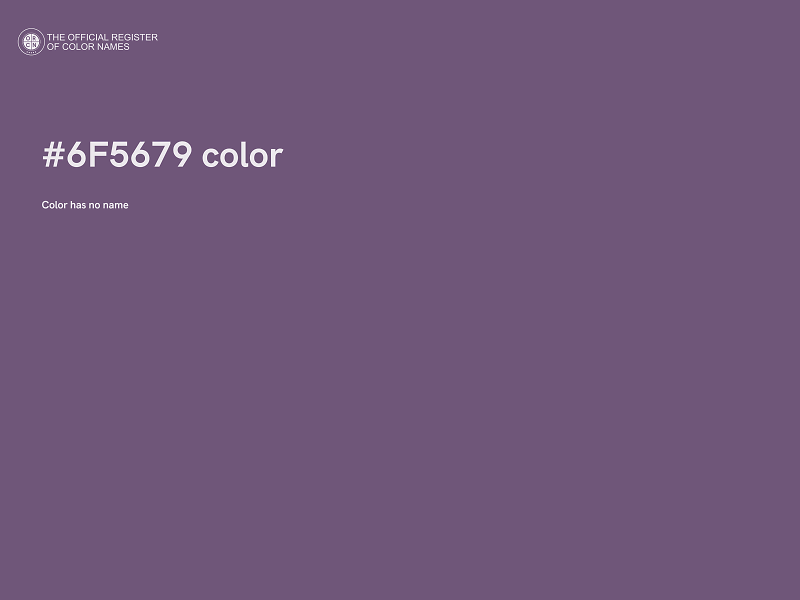 #6F5679 color image