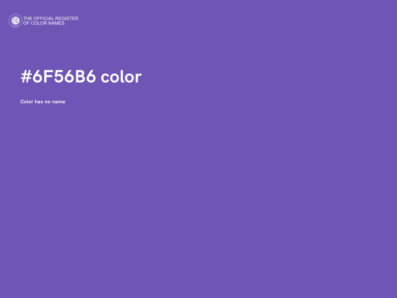 #6F56B6 color image