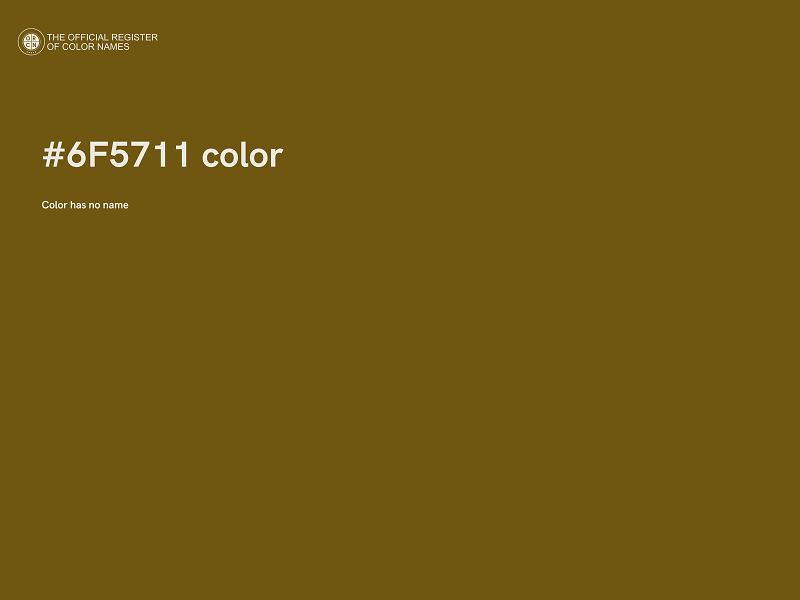 #6F5711 color image