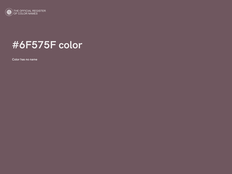 #6F575F color image