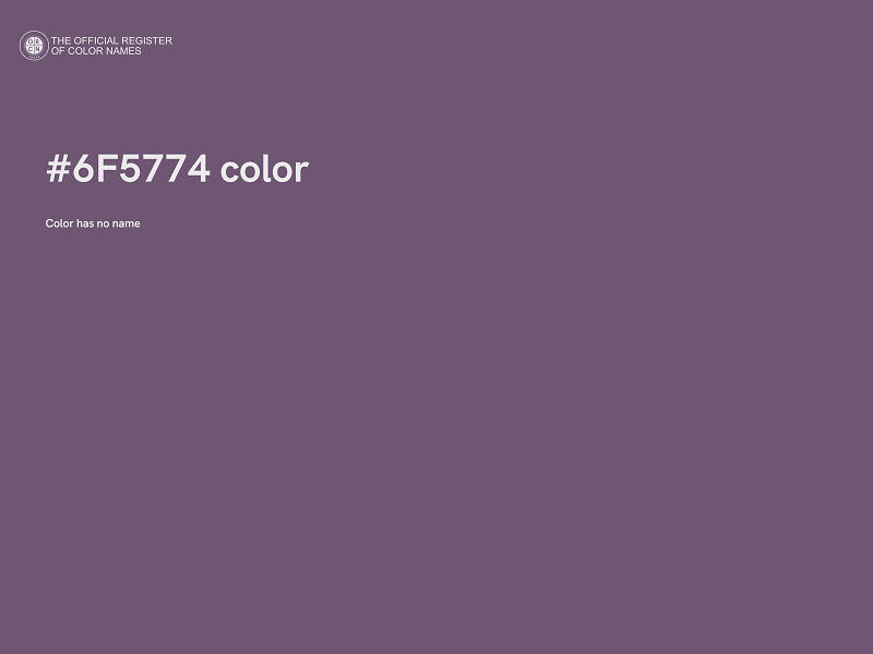 #6F5774 color image
