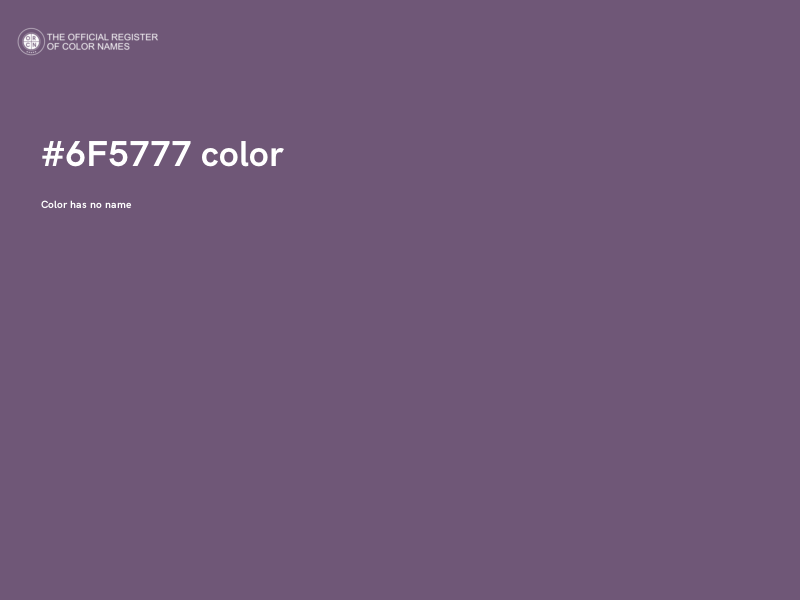#6F5777 color image