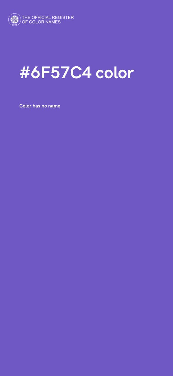 #6F57C4 color image