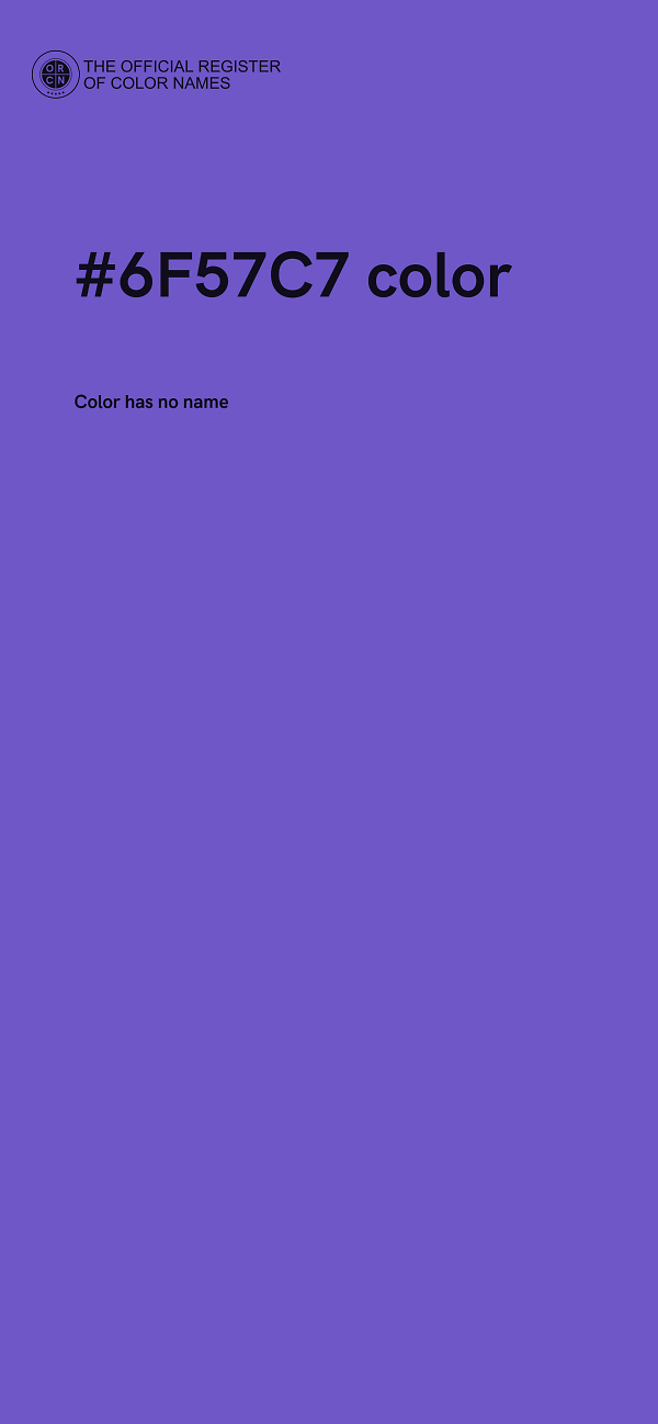 #6F57C7 color image