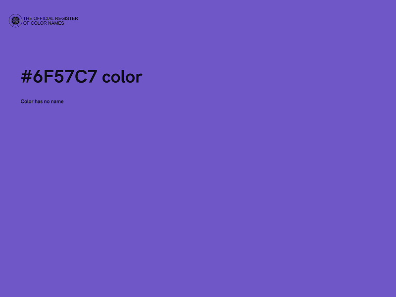 #6F57C7 color image