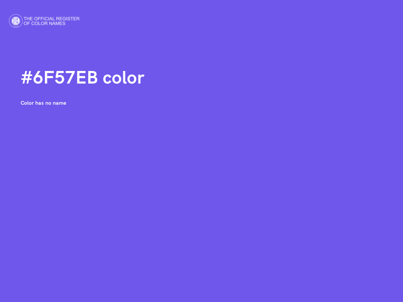 #6F57EB color image