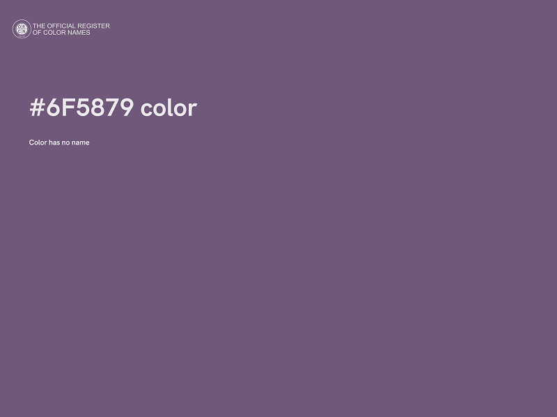 #6F5879 color image