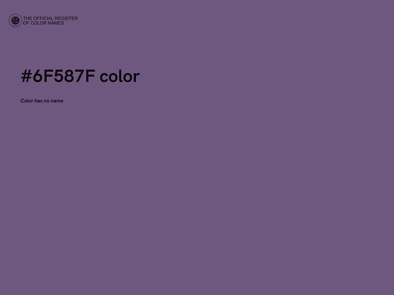 #6F587F color image