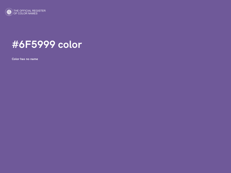 #6F5999 color image