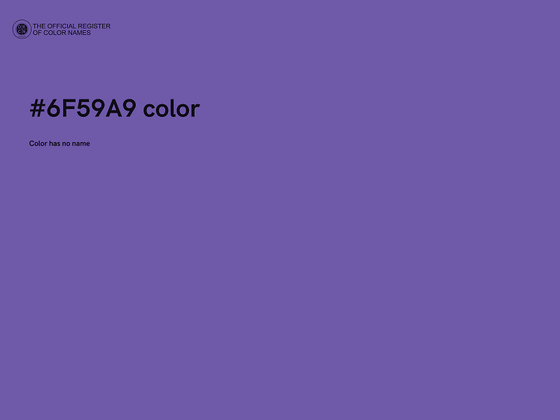 #6F59A9 color image