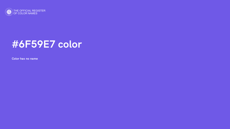 #6F59E7 color image